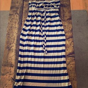 Long strapless dress